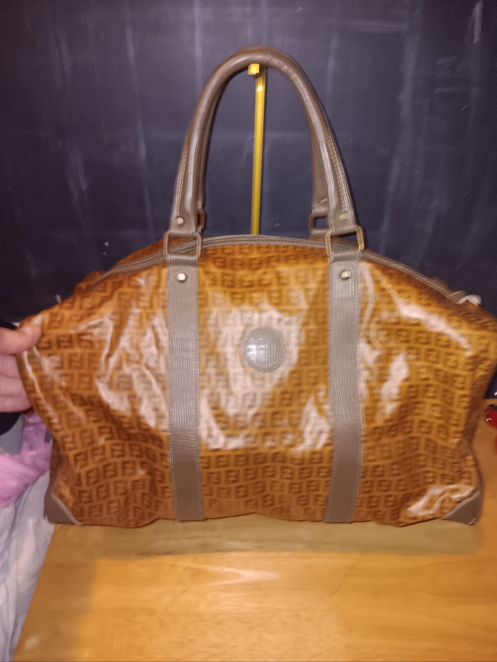 Fendi FF Vintage Monogram Coated Canvas Travel Bag